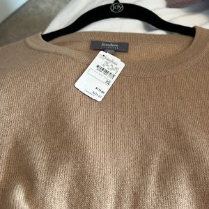 NWT NM 100% cashmere crew neck sweater size XL.